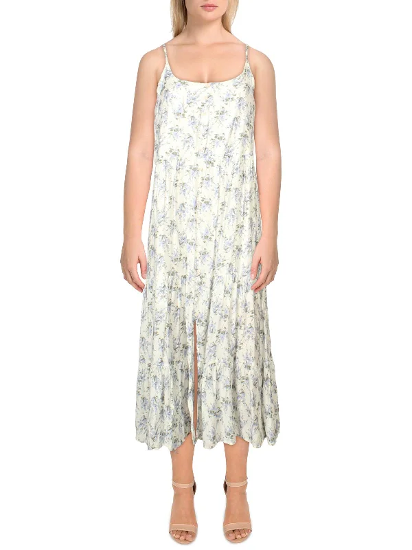 Crazy Savings Womens Floral Calf Midi Dress