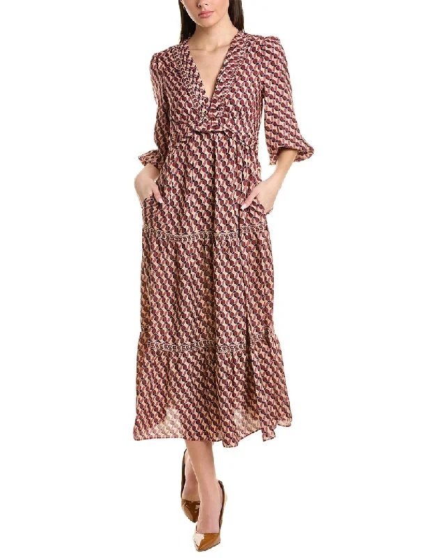 Best Seller Max Studio Tiered Midi Dress