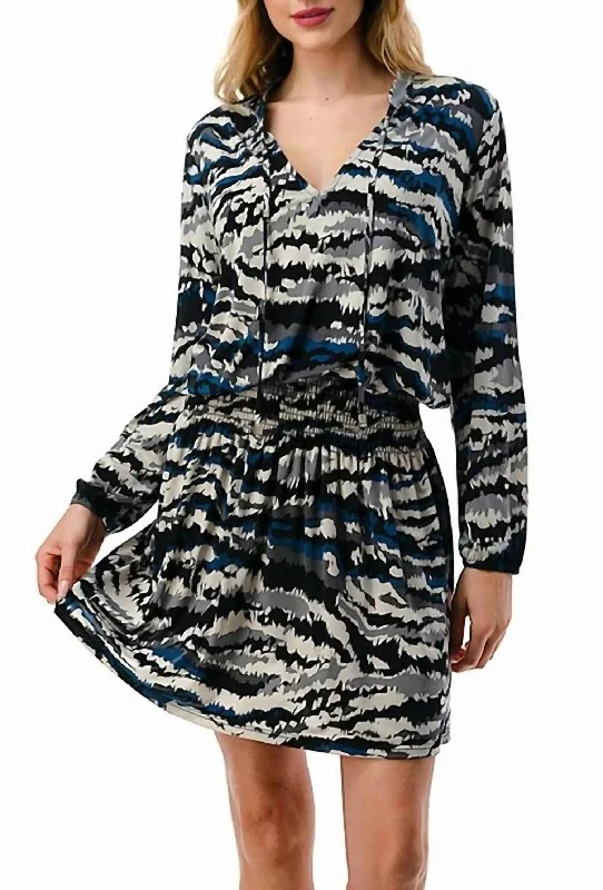 TIME-Limited Offer Crashing Waves Dress in Multi