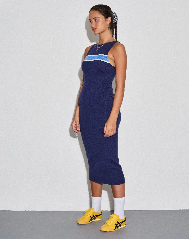 Today’s Deal Navala Midi Dress in Dark Navy