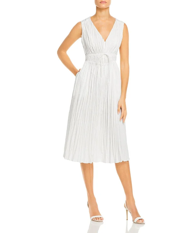 Online Only Womens Sleeveless Calf Midi Dress