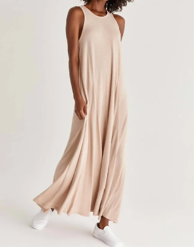 Final Sale Varley Triblend Maxi Dress in Frappe