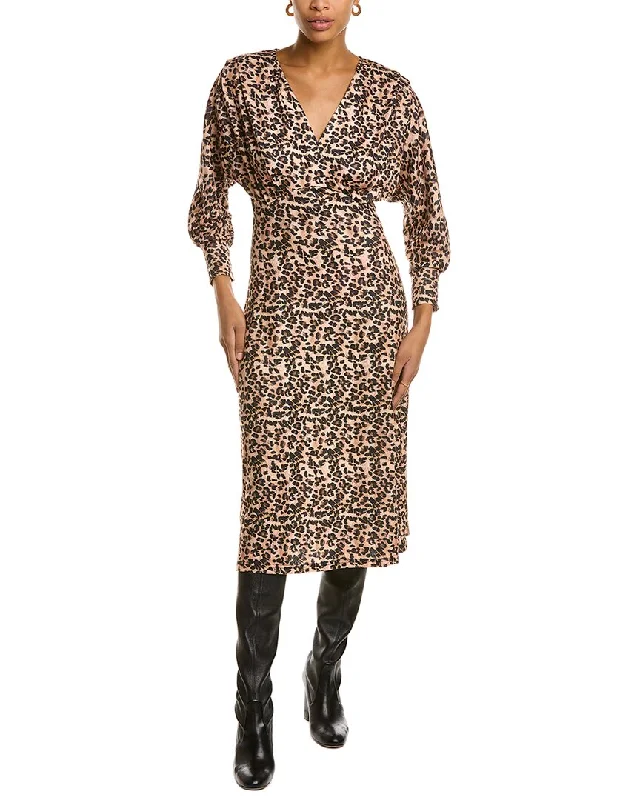 Unmissable Offer ANNA KAY Leopard Surplice Midi Dress