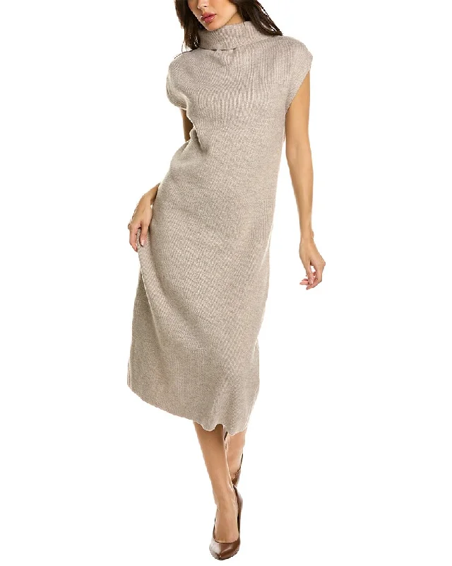 Amazing Deals Avantlook High-Neck Slim Sweaterdress
