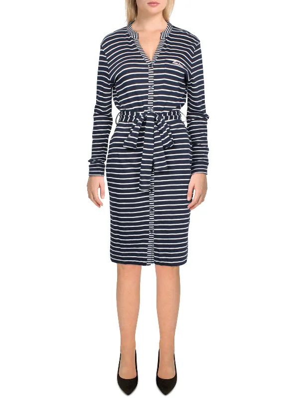 Discount Mania Auklet Womens Long Sleeve Knee-Length Shirtdress