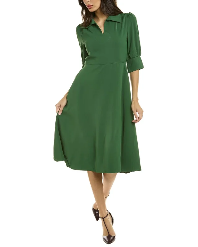 Steals and Deals Gracia Puffed Sleeve A-Line Dress