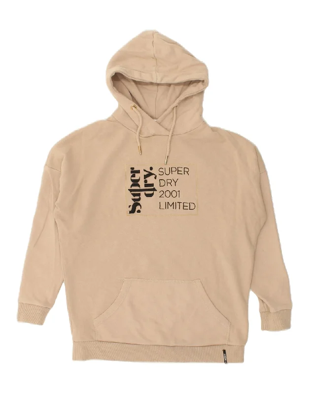 Price Drop Alert SUPERDRY Womens Oversized Graphic Hoodie Jumper UK 8 Small Beige Cotton Price Drop Alert SUPERDRY Womens Oversized Graphic Hoodie Jumper UK 8 Small Beige Cotton