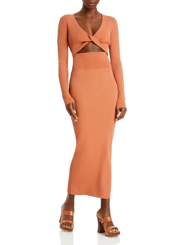 Unbeatable Prices Madison Womens Cut-Out Midi Sheath Dress