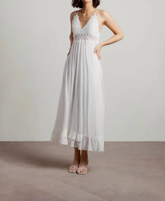 Limited Quantity Maxi Bralette Dresses in White