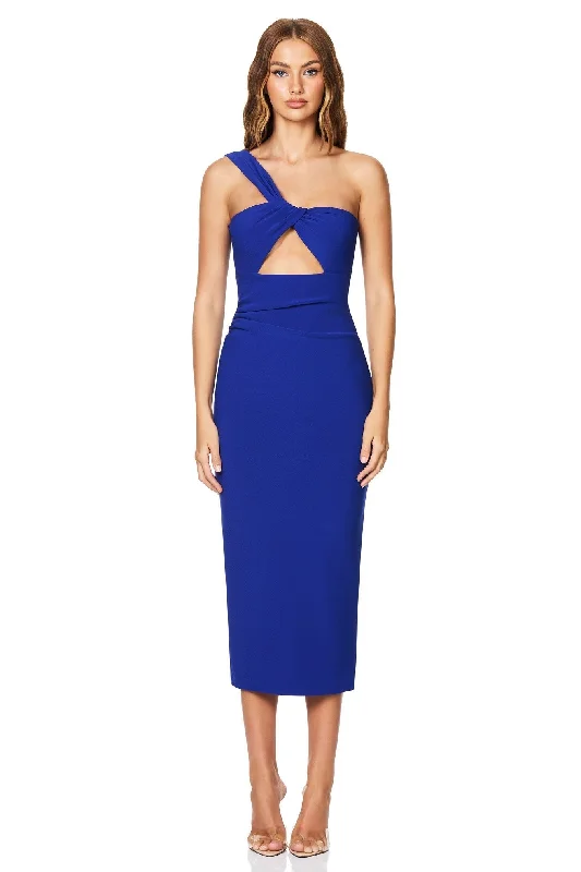 Sneak Peek Sale Nookie Tease Midi Dress - Royal