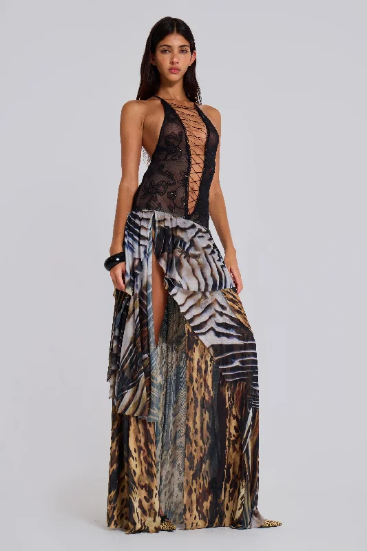 Act Fast Sade Embellished Maxi Dress