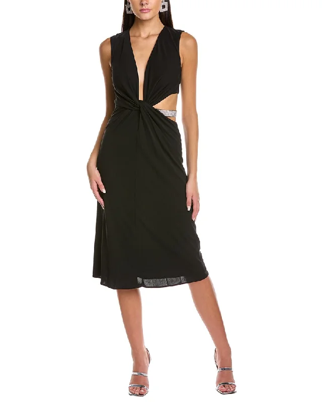 Super Sale Halston Selena Jersey Crystal Cocktail Dress