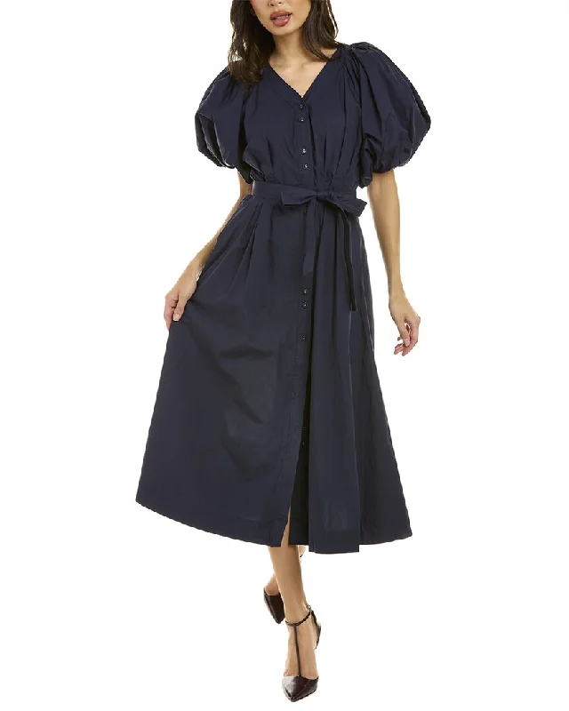 Special Discount Gracia Exaggerated Balloon Sleeve Shirtdress