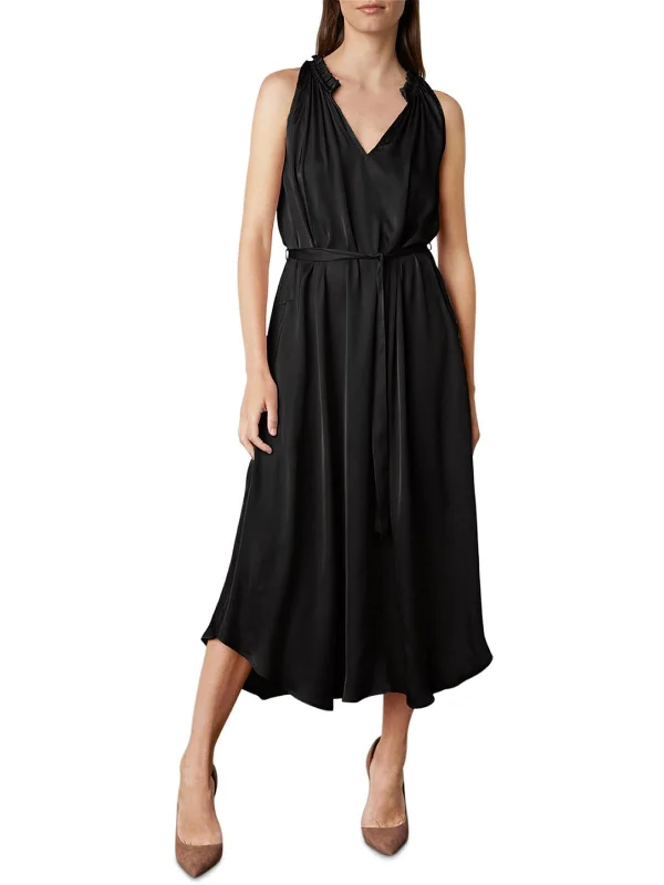 Season Finale Sale Sleeveless Dress Womens V-Neck Summer Cocktail and Party Dress