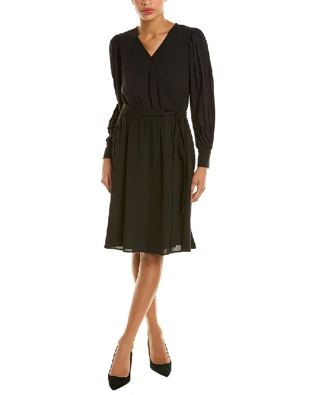 Now or Never Anne Klein Surplice A-Line Dress