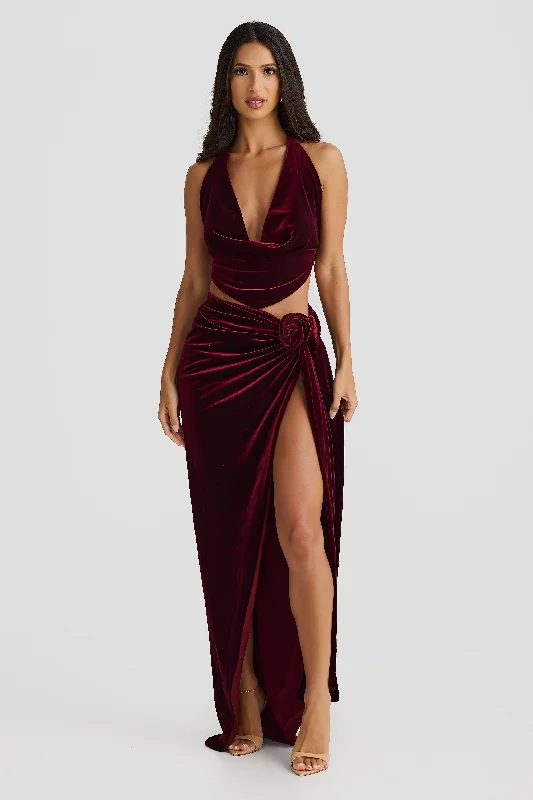 Crazy Deals Liana Skirt - Shiraz Velvet