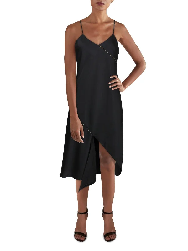 Bargain Prices Womens Satin Midi Slip Dress