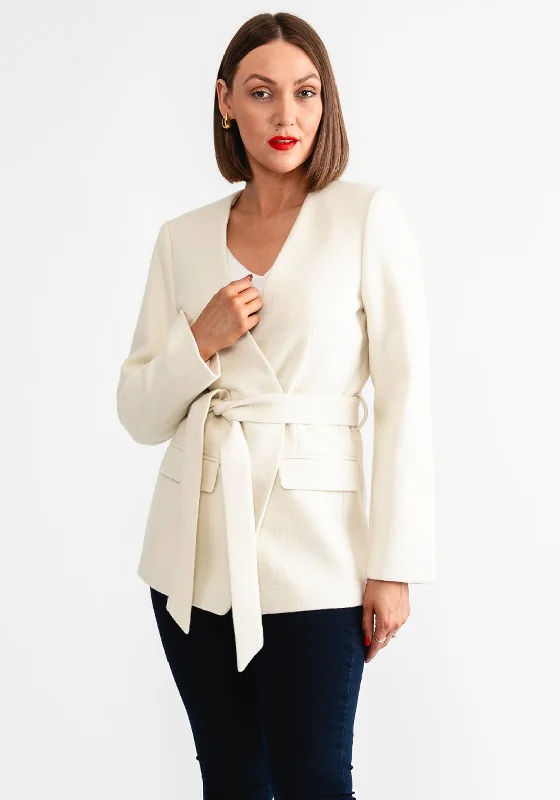 Weekend Deal Y.A.S Belli Belted Blazer, Birch