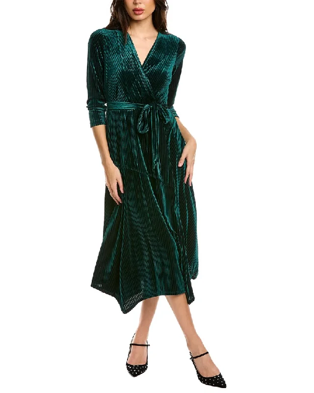 Weekend Deal Maison Tara Stripe Burnout Midi Dress