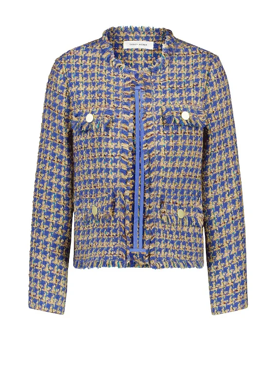 New Deals Gerry Weber Boucle Jacket, Blue