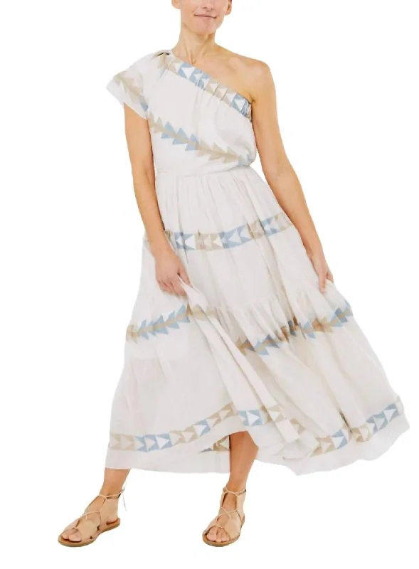 Warehouse Sale PAROS DRESS in Grecian Jamdani
