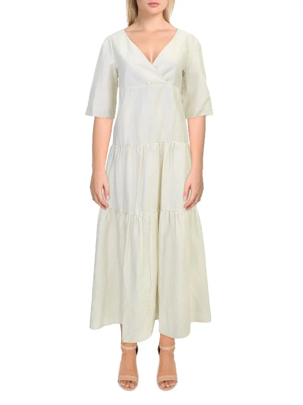 Price Buster Tevere Womens Linen Long Maxi Dress