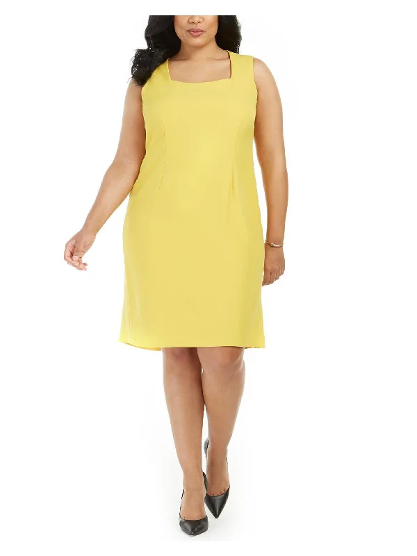 Act Fast Plus Womens Work Knee Sheath Dress