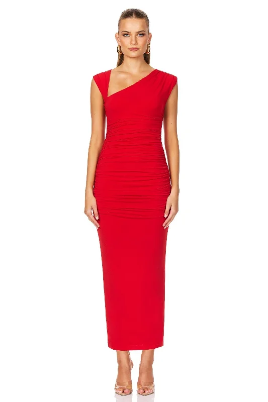 Great Bargains Nookie Dakota Midi Dress - Red