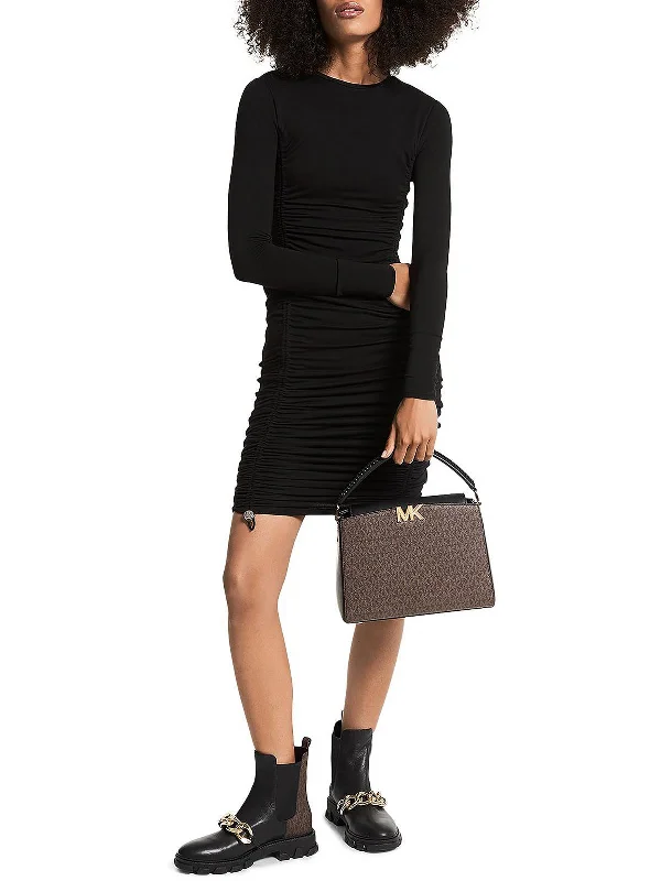 Fantastic Offers Womens Ruched Short Mini Dress