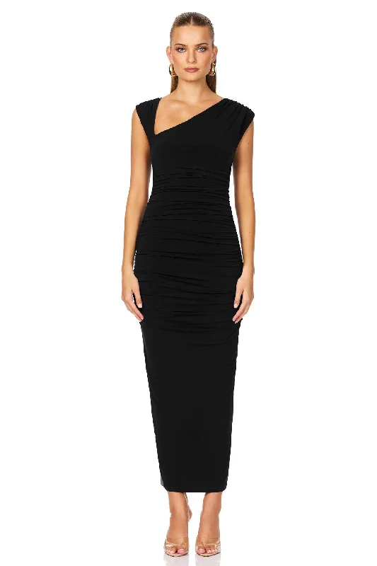 Instant Savings Nookie Dakota Midi Dress - Black