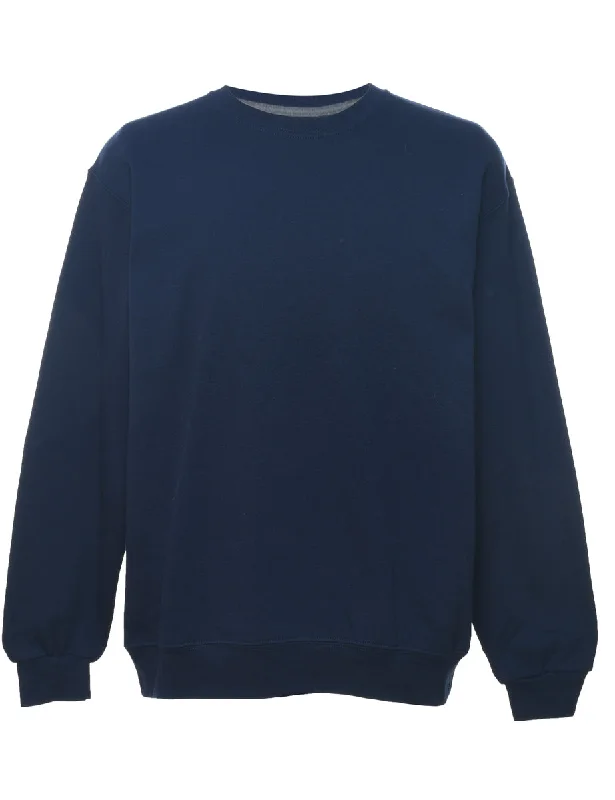 Today Only Navy Plain Sweatshirt - L