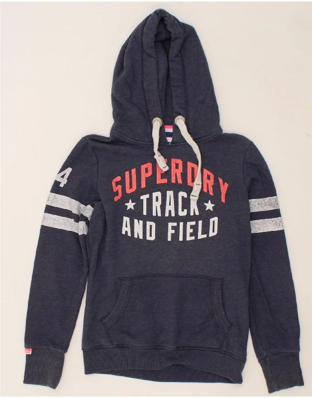 Doorbuster Deal SUPERDRY Womens Oversized Graphic Hoodie Jumper UK 10 Small Navy Blue Doorbuster Deal SUPERDRY Womens Oversized Graphic Hoodie Jumper UK 10 Small Navy Blue