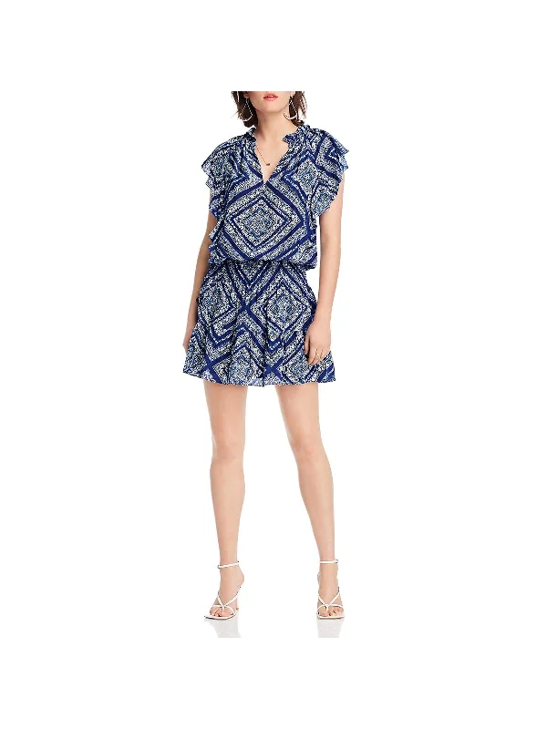 Extra Savings Stacey Womens Smocked Mini Casual Dress