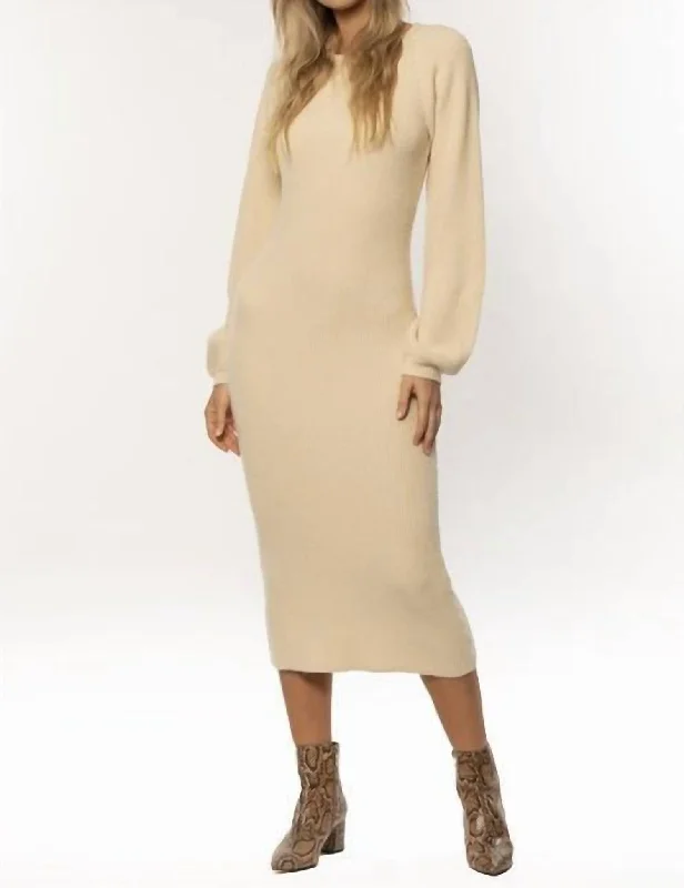 Fantastic Deals Dee Sweater Dress in Seashell