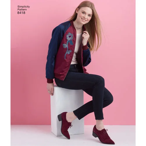 Final Clearance Simplicity Bomber Jacket S8418