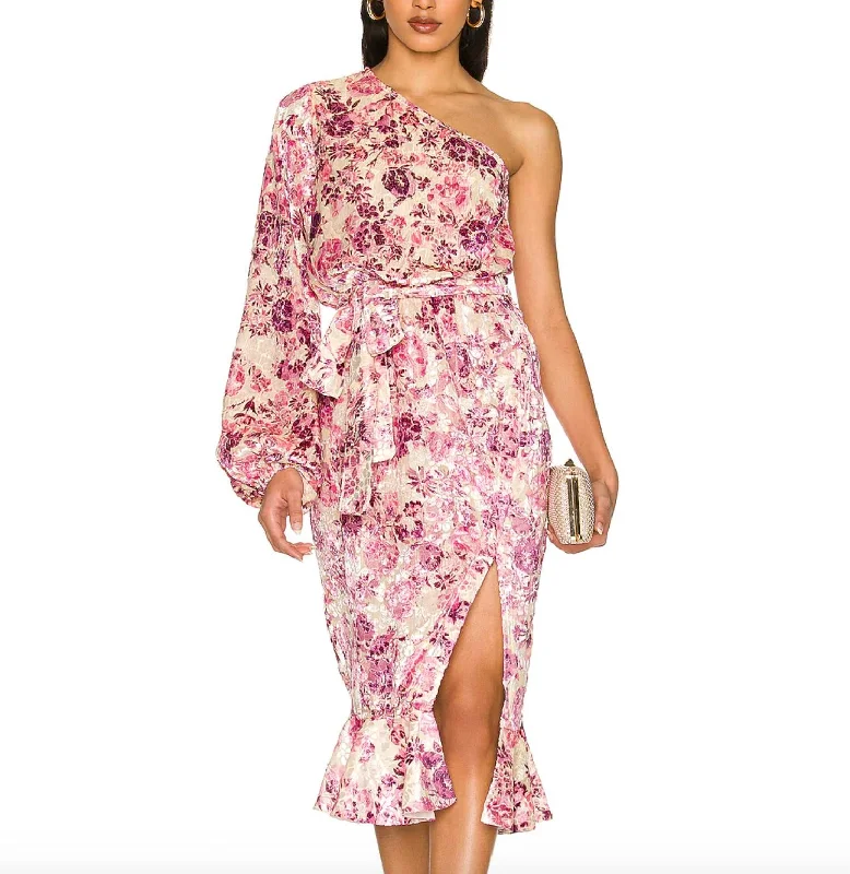 Sale Event Suki One Shoulder Dress in Off White Crimsonn