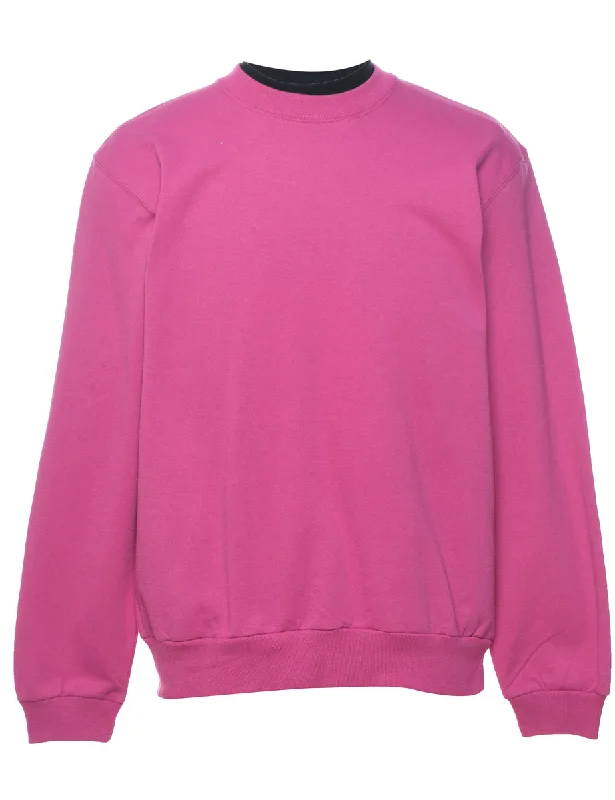 Price Drop Pink Plain Sweatshirt - S