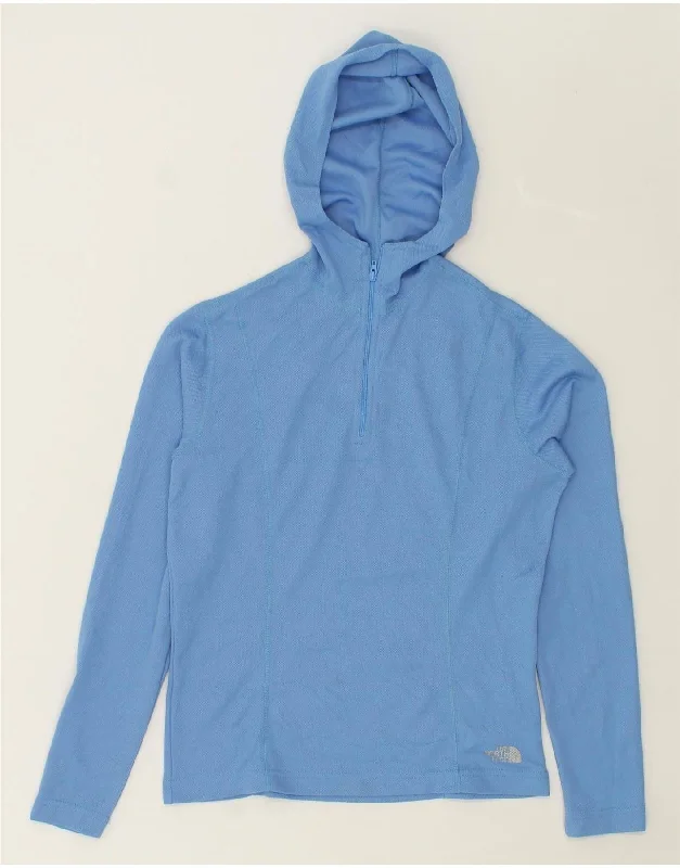 Super Savings THE NORTH FACE Womens Hoodie Jumper UK 10 Small Blue Polyester