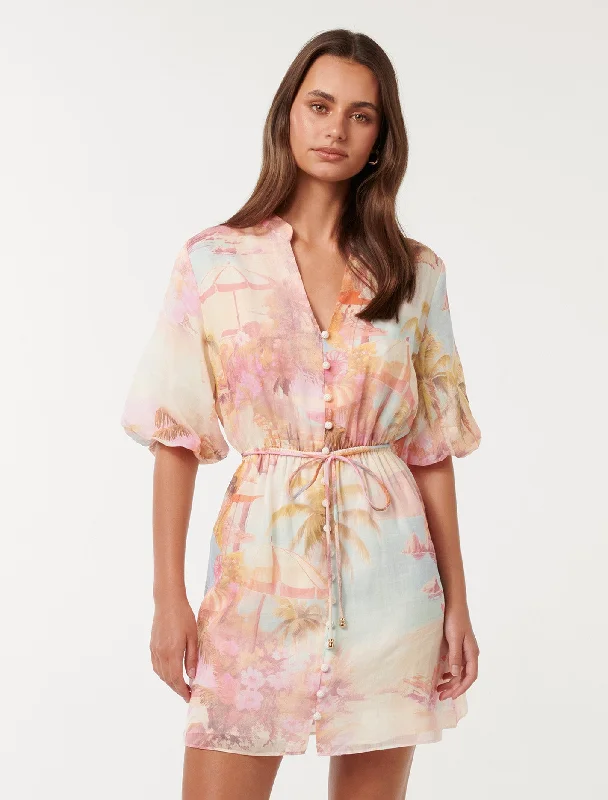 Incredible Offers Franny Mini Shirt Dress