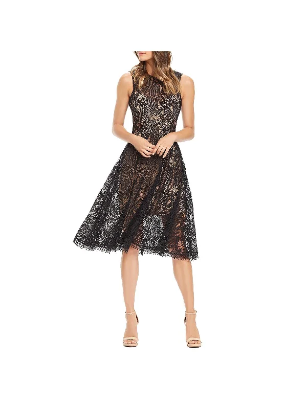 Unmissable Offer Shane Womens Lace Illusion Cocktail Dress