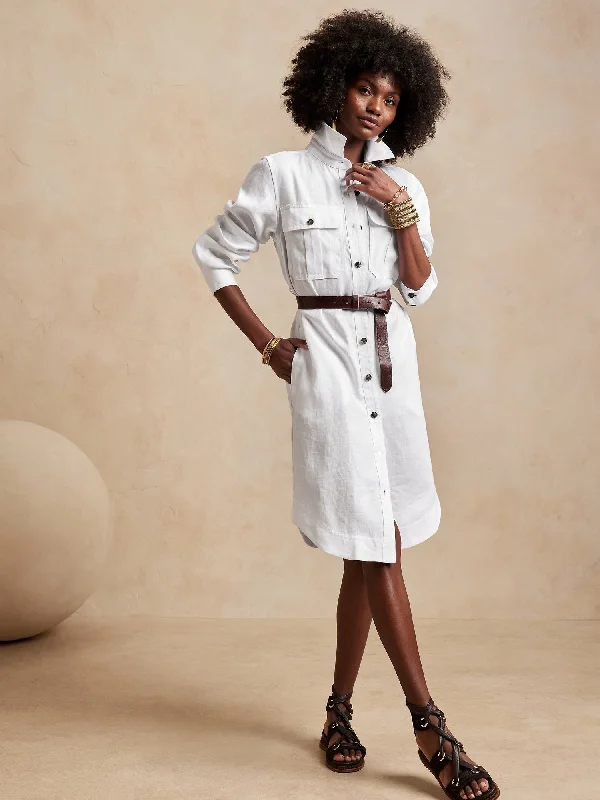 Act Now Heritage Linen Scout Dress
