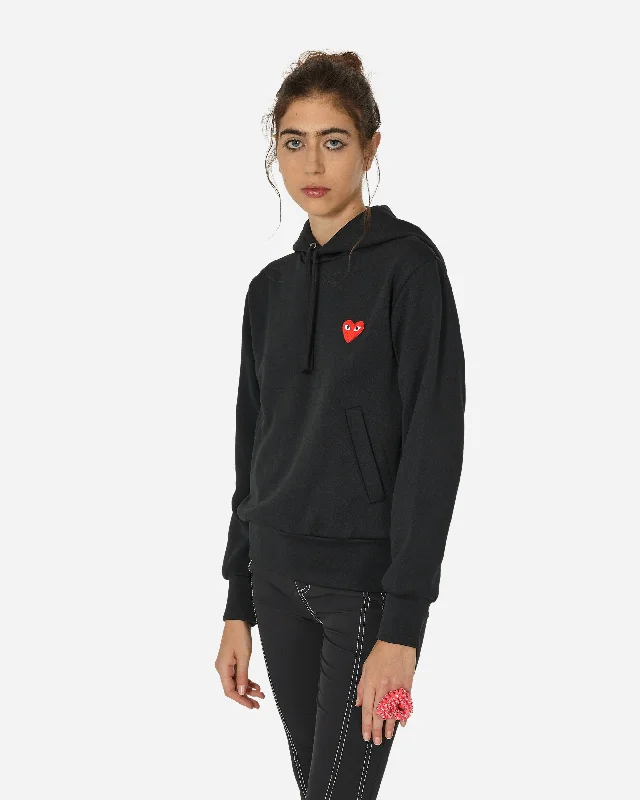 Get It Before It’s Gone Small Heart Hooded Sweatshirt Black