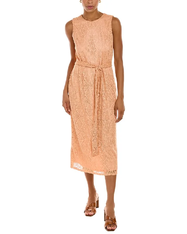 New Arrival Anne Klein Tie Waist Midi Dress