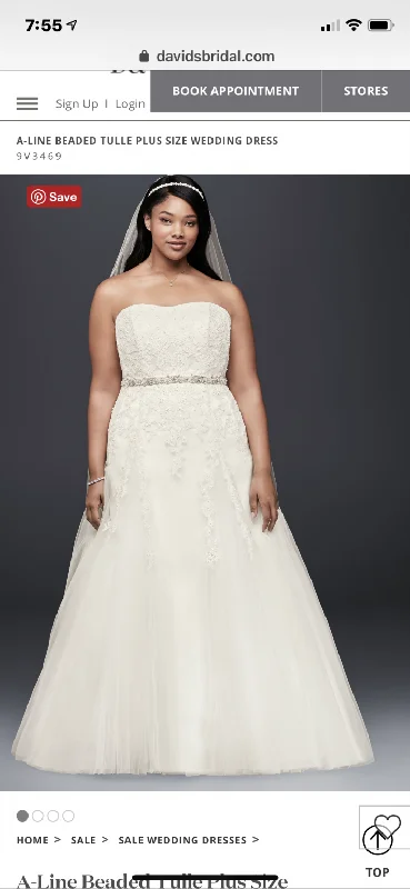 Steals and Deals David's Bridal 9V3469