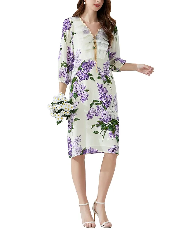 Limited Edition BURRYCO Silk Midi Dress