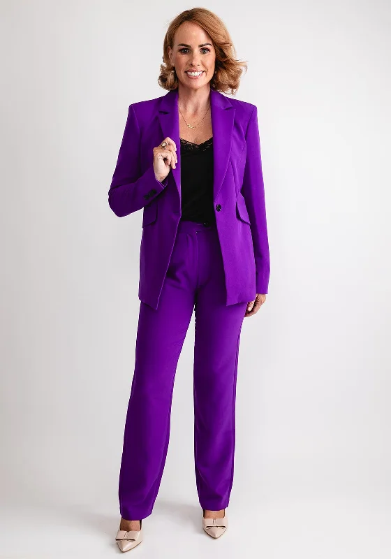 YEAR-End Clearance Eva Kayan Tailored Blazer, Purple