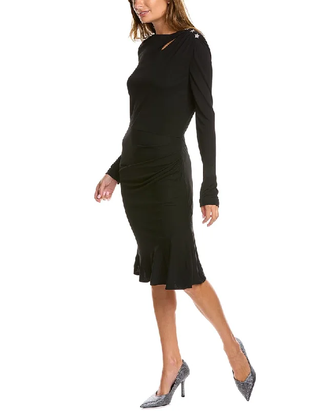Extra Savings Roberto Cavalli Long Sleeve Mini Dress
