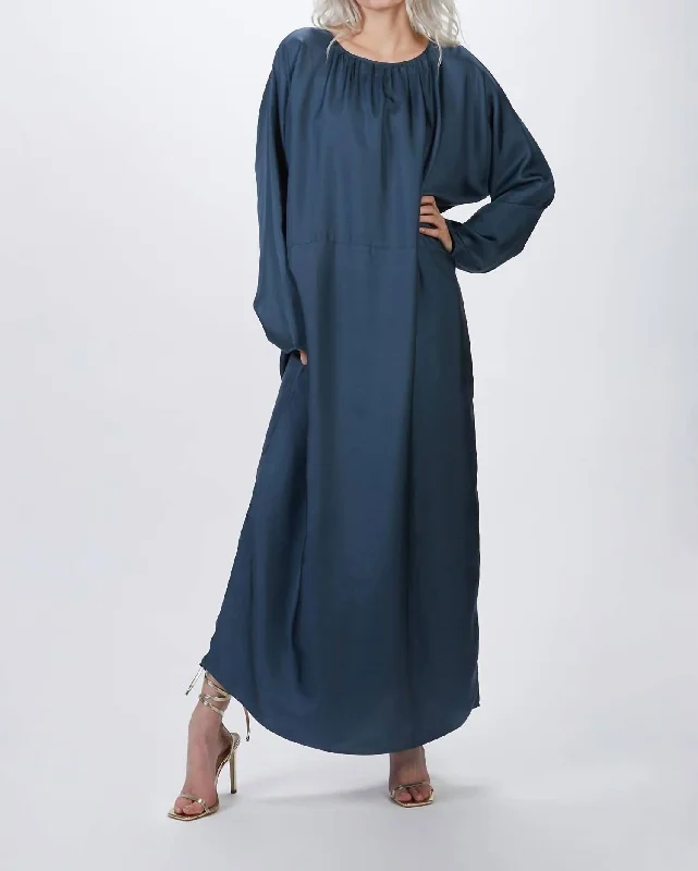 Exclusive Deal The Rhodes Maxi Dress In Lake Blue
