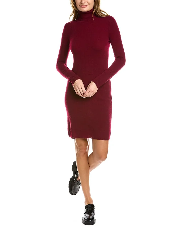 Price Reduction sofiacashmere Cashmere Turtleneck Midi Dress