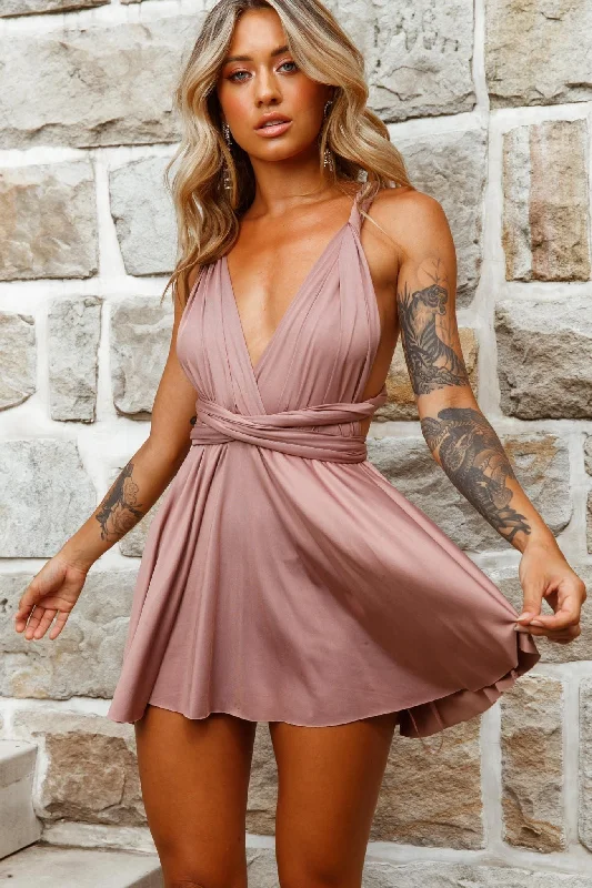 Savings Spectacular Ariana Multiway Mini Dress Mocha